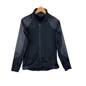 Under Armour Ful‎ Zip Cold Gear Jacket size XS Black/Green
